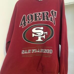 Lee Red Sweatshirt with San Francisco 49ers Logo